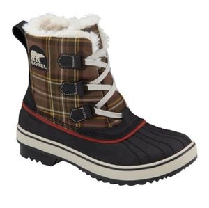 Sorel Tivoli plaid boots size 9